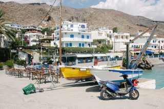 35mm capture of a small fishing town in Crete.